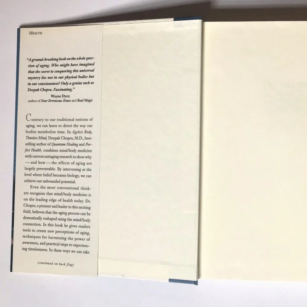 Ageless Body, Timeless Mind by Deepak Chopra, M.D.
